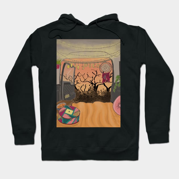 Camper Van Life - Fall season Hoodie by Ethereal Designs